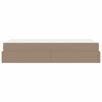 Bedframe met matras met matras 2 pcs Tan PVC - thumbnail