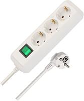 Brennenstuhl 1152920 Eco-Line PDU Stekkerdoos 3 Sockets met Schakelaar Wit - 5 meter - thumbnail