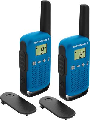 Walkie-Talkie Motorola T42 Dual 1,3" LCD 4 km (2 pcs) Kleur Blauw - thumbnail
