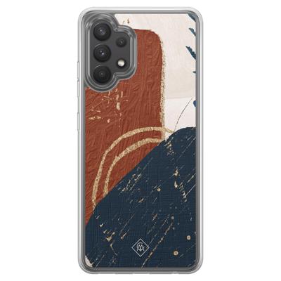 Samsung Galaxy A32 4G hybride hoesje - Abstract terracotta Samsung Galaxy A32 4G hybride hoesje - Abstract terracotta