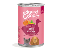 Hond blik pup eend 400g Edgard & Cooper - Edgard en cooper - thumbnail