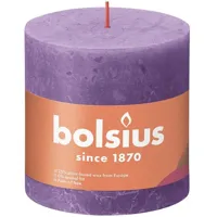 Bolsius kaars rustiek 10x10 cm helder violet - thumbnail