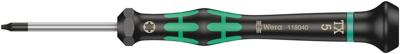 Wera 2067 Torx-schroevendraaier Elektronica en fijnmechanica Grootte T 5 Koplengte: 40 mm 1 stuk(s) Wera 2067 Torx-schroevendraaier Elektronica en fijnmechanica Grootte T 5 Koplengte: 40 mm 1 stuk(s)