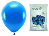 100 Metallic blauwe ballonnen 30cm - thumbnail