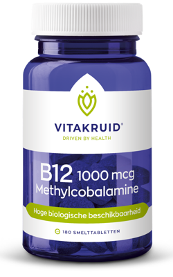 Vitakruid B12 1000 mcg Actief Methylcobalamine Vitamine 180