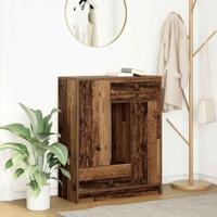 Dressoir met lades en deuren 73x31x90 cm oud hout - thumbnail