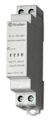 Finder 78.12.1.230.2400 DIN-rail netvoeding 24 V/DC 0.63 A 12 W Inhoud 1 stuk(s)