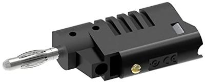 Electro PJP 1080-CD1-N Banaanstekker Stekker, recht Stift-Ø: 4 mm Zwart 1 stuk(s)