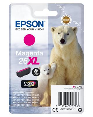 Epson Inktcartridge 26XL Origineel Magenta C 13 T 26334012