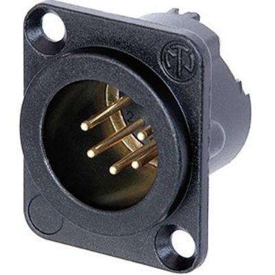 Neutrik NC5MD-LX-B XLR-connector Flensstekker, contacten recht Aantal polen: 5 Zwart 1 stuk(s) Neutrik NC5MD-LX-B XLR-connector Flensstekker, contacten recht Aantal polen: 5 Zwart 1 stuk(s)