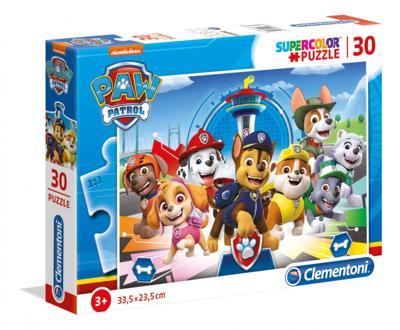 Clementoni legpuzzel super color paw patrol, 30st.