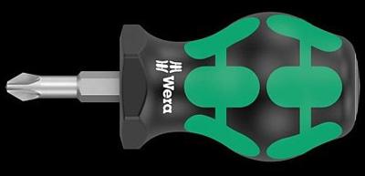 Wera 355 PZ Stubby 05008854001 Kruiskop schroevendraaier PZ 2 Koplengte: 25 mm Wera 355 PZ Stubby 05008854001 Kruiskop schroevendraaier PZ 2 Koplengte: 25 mm