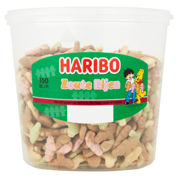 Haribo schuim zoute rijen (150 stuks)