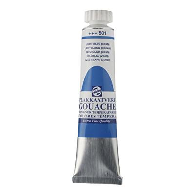 Talens plakkaatverf Extra Fijn tube van 20 ml, lichtblauw (cyaan) Talens plakkaatverf Extra Fijn tube van 20 ml, lichtblauw (cyaan)