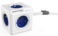 Allocacoc PowerCube Extended Type E power uitbreiding 1,5 m 5 AC-uitgang(en) Binnen Blauw - thumbnail