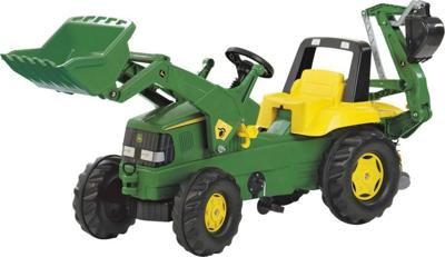 Rolly Toys 811076 RollyJunior John Deere Tractor met Lader en Graafarm