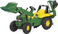 Rolly Toys 811076 RollyJunior John Deere Tractor met Lader en Graafarm - thumbnail