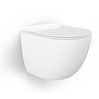 Wandcloset Best Design Lavina Rimless 49 cm Inclusief Zitting Glans Wit - thumbnail