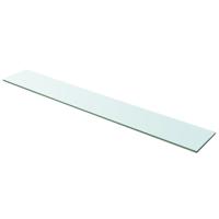 Wandschap transparant 100x15 cm glas - thumbnail