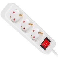 Strip 3 Tomas Schuko Lanberg 2500 W 1,5 m Wit - thumbnail