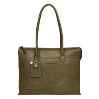 Castelijn & Beerens Carisma Laptop Schoudertas 15.6" + tablet-Green - thumbnail