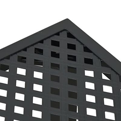 Tuintafel 50x50x72 cm staal antracietkleurig