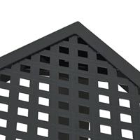 Tuintafel 200x100x72 cm staal antracietkleurig - thumbnail