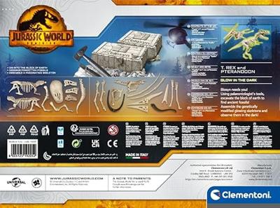 Clementoni Jurassic World T-Rex Pteranodon Dig Kit