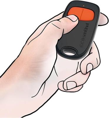 2-kanaals afstandsbediening - SCS SENTINEL - SimplyControl - Oranje, bereik 40 m, frequentie 433,92 MHz, CR2032 lithiumbatterij inbegrepen