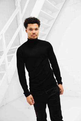 Pure Path Essential Knitwear Turtleneck Sweater Heren Zwart - Maat L - Kleur: Zwart | Soccerfanshop