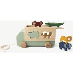 Trixie houten vormenstoof dierentruck, 6dlg. Trixie houten vormenstoof dierentruck, 6dlg.