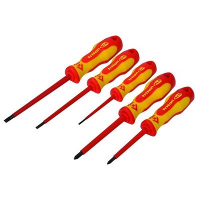 C.K Triton XLS Schroevendraaierset VDE 5-delig Plat, Kruiskop Phillips C.K Triton XLS Schroevendraaierset VDE 5-delig Plat, Kruiskop Phillips