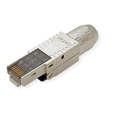 ROLINE veldmontage RJ-45 connector Cat.6A (Klasse EA), STP, zilver