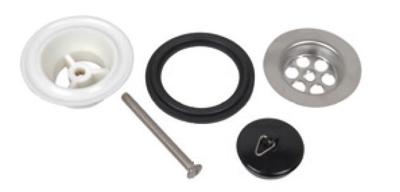 Kirchhoff Kunststof universele ventielbeker, chroom/blank, 1 1/4" - 988071155