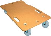 BS Rollen Transportroller | Wiel-Ø 75 mm 150 kg | L600 mm B350 mm | kunststof hout met handvatrand | 1 stuk - A.-ROLLER.350 A.-ROLLER.350 - thumbnail