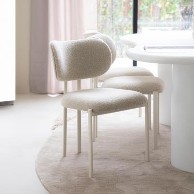 By-Boo Eetkamerstoel 'Daybreak' Bouclé, kleur Taupe