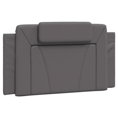 Bedframe met LED-verlichting kunstleer grijs 100x200 cm