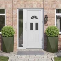 Plantenbak 2 pcs Olijf Groen 50 x 50 x 75 cm Staal - thumbnail