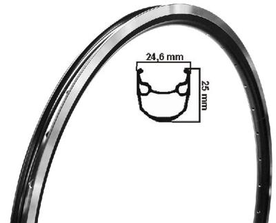 Ryde stratos velg etrto 28 inch ( 622 ) zwart 36 gaats nippel 13