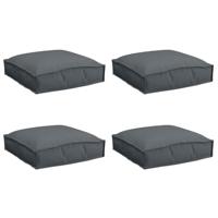 VidaXL Kussen 4 pcs antraciet 40 x 40 x 8 cm oxford stof - thumbnail