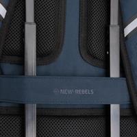 New Rebels - Otis - Stanford Rugtas 20L - Duotone - duurzaam waterafstotend polyester - 15.6" laptop - Navy - thumbnail