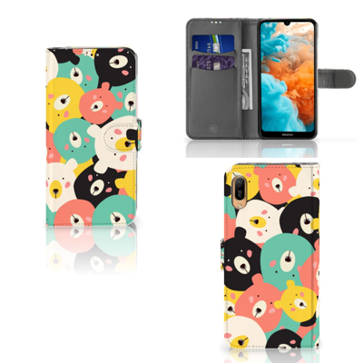 Huawei Y6 (2019) Leuk Hoesje Bears | Portemonnee hoesje Huawei Y6 (2019) Leuk Hoesje Bears | Portemonnee hoesje