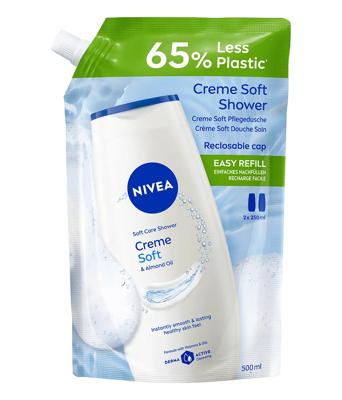 Nivea Creme Soft & Almond Oil Douchegel Navulling Nivea Creme Soft & Almond Oil Douchegel Navulling