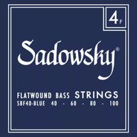 Sadowsky Blue Label SBF 40 Stainless Steel Flatwound 40-100 snarenset voor elektrische basgitaar - thumbnail