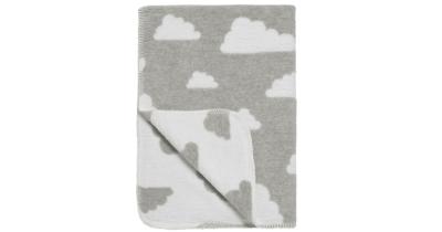 Meyco Little Clouds baby ledikantdeken 120x150 cm grijs Meyco Little Clouds baby ledikantdeken 120x150 cm grijs