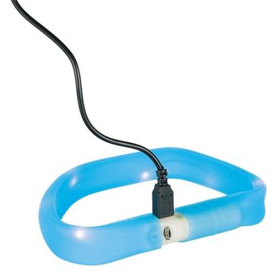 LED-halsband voor huisdieren Trixie Flash USB Blauw L/XL - thumbnail