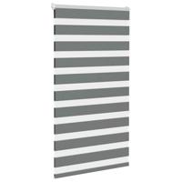 Zebra rolgordijn 90x150 cm stofbreedte 85,9 cm donkergrijs - thumbnail
