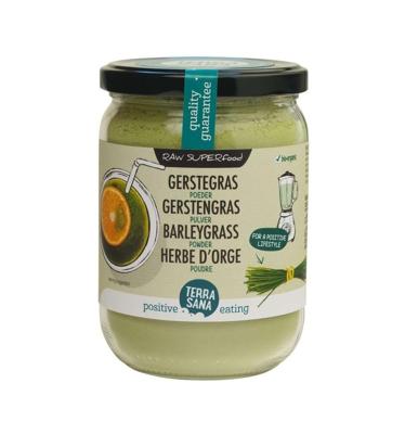 TerraSana Gerstegras poeder in glas bio 130 Gram