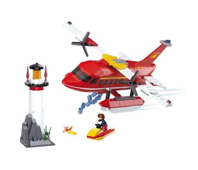 Sluban Fire-fighting Aircraft bouwstenen set - thumbnail