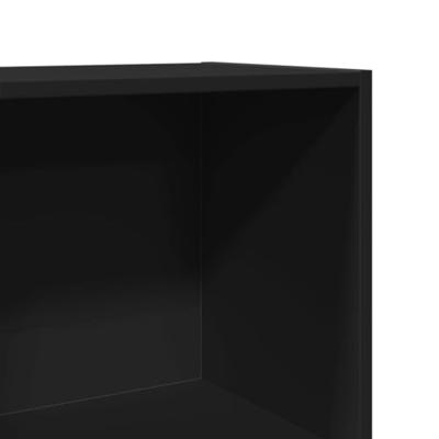 Boekenkast 40x30x189 cm bewerkt hout zwart